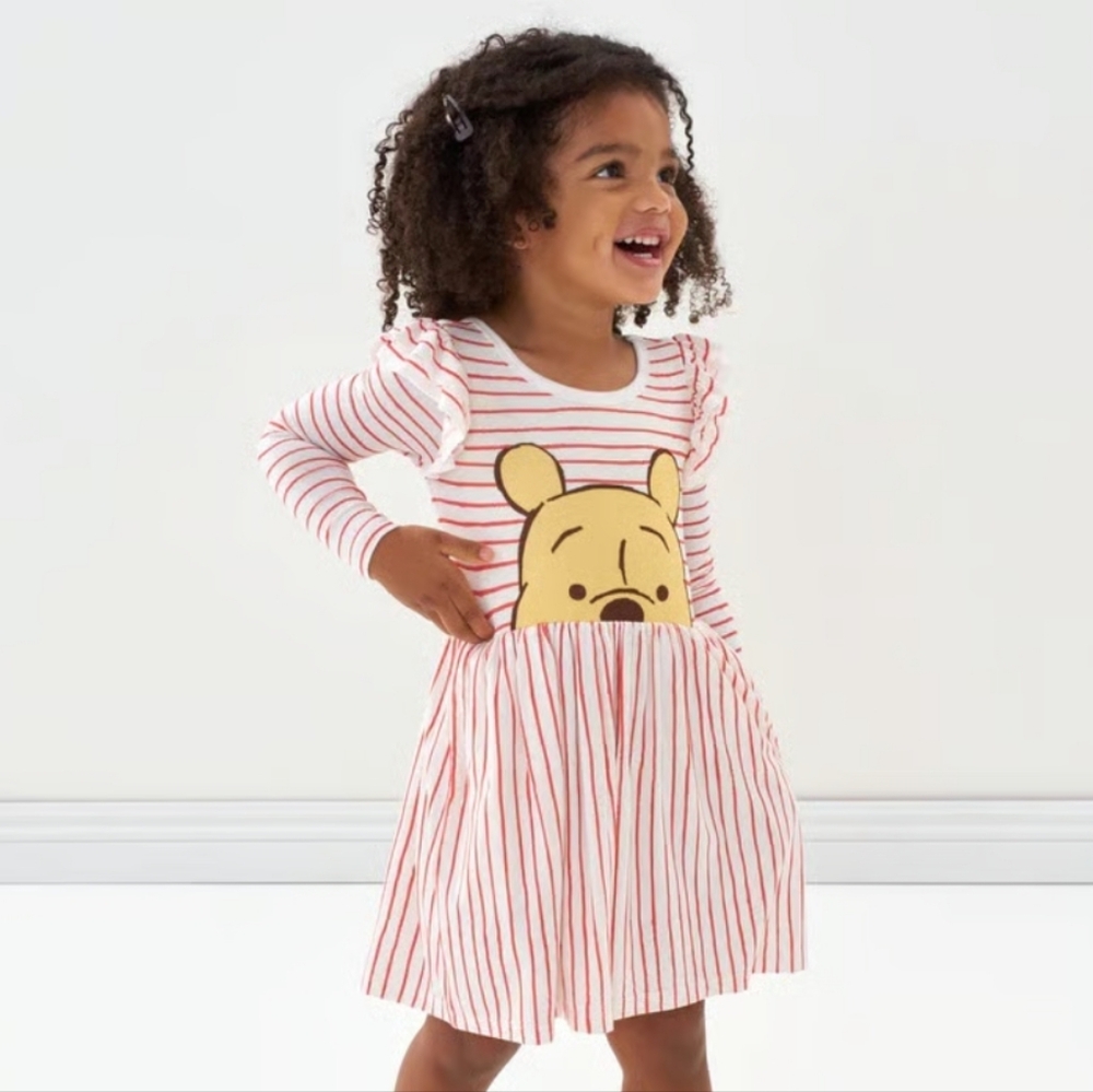 LITTLE SLEEPIES WINNIE THE POOH SKATER DRESS BODYSUIT